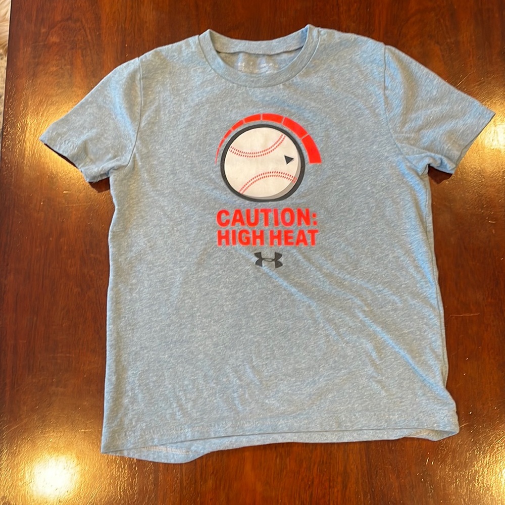 Boys under armour baseball tee